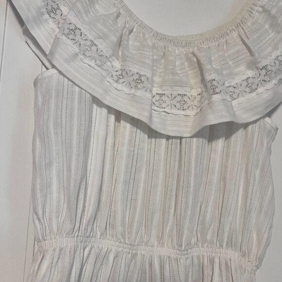 Vintage White Lace Cottagecore Dress - Picture 6 of 8